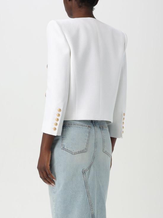 25FW 발망 자켓 EF1SC225VF21 0FB White - BALMAIN