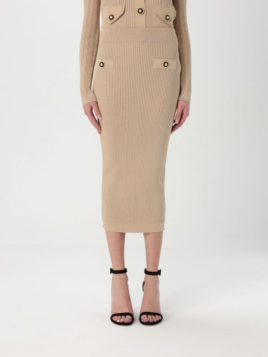 25SS 발망 스커트 EF1LD022KI10 0DC Beige