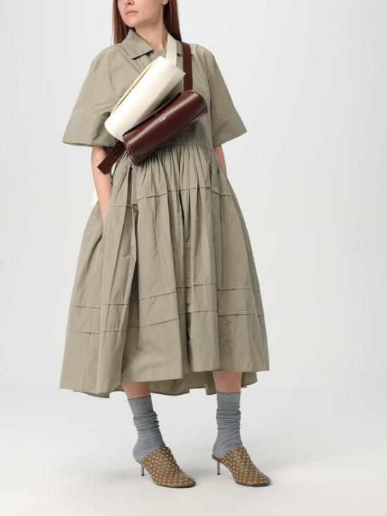 25SS 질샌더 롱 원피스 J02CT0493J70005 317 Green - JIL SANDER