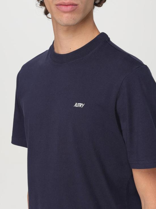 25FW 오트리 반팔 티셔츠 TSPMA7CB Blue - AUTRY
