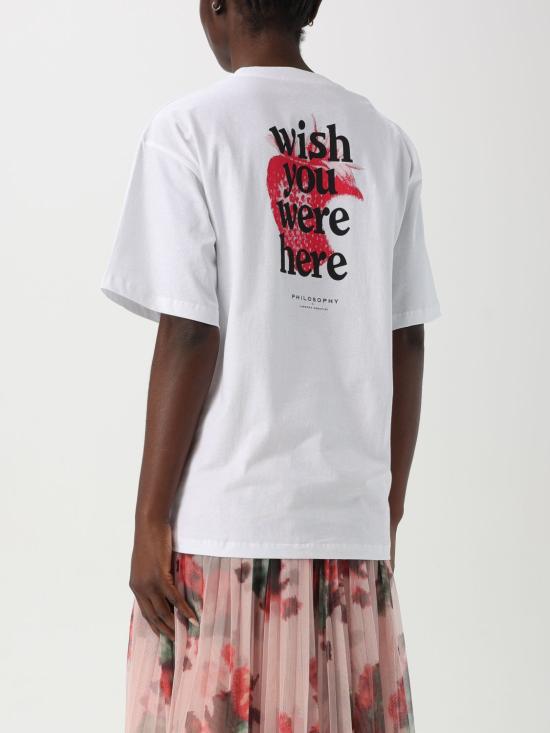 25FW 필로소피 반팔 티셔츠 07040744 2001 White - PHILOSOPHY