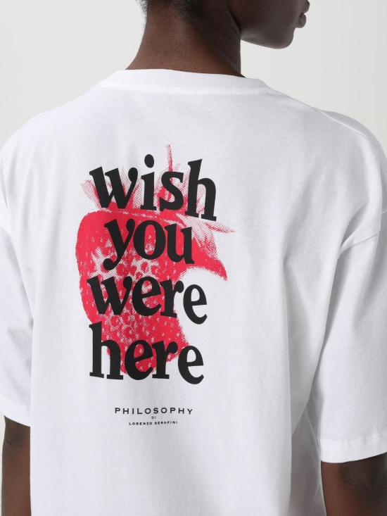 25FW 필로소피 반팔 티셔츠 07040744 2001 White - PHILOSOPHY