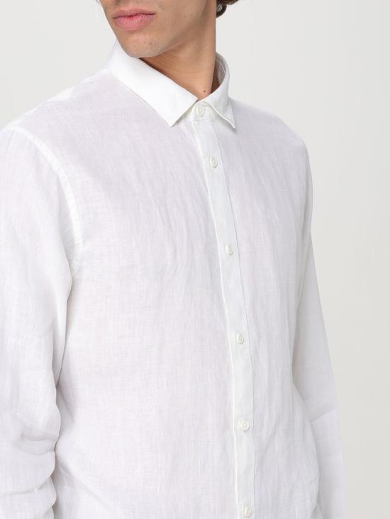 25FW 알마니 긴팔 셔츠 XM001221AF14619 U0001 White - ARMANI