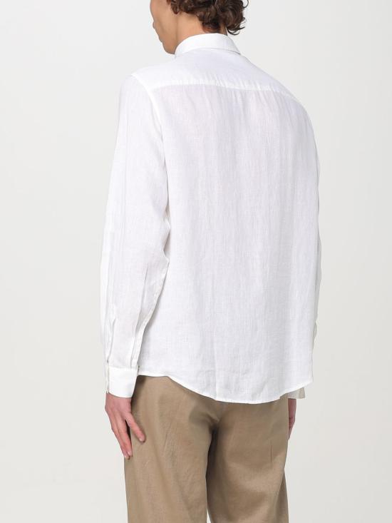 25FW 알마니 긴팔 셔츠 XM001221AF14619 U0001 White - ARMANI