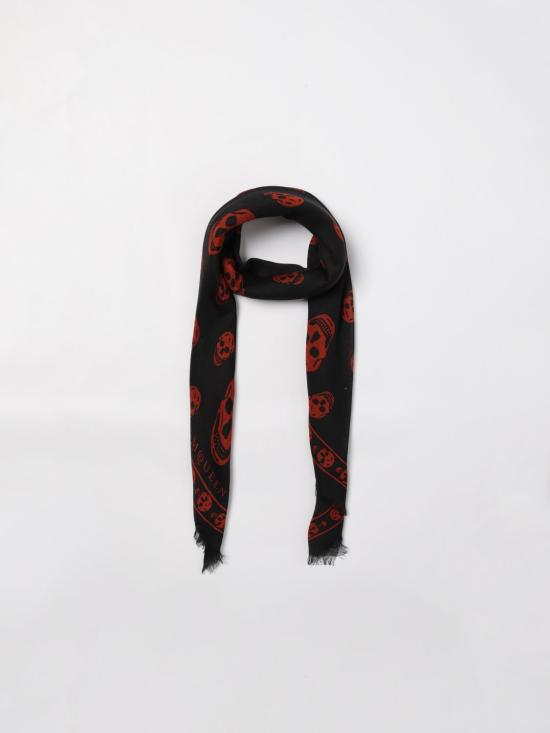 25SS 알렉산더 맥퀸 머플러/스카프 8078894943Q 1076 Black - ALEXANDER MCQUEEN