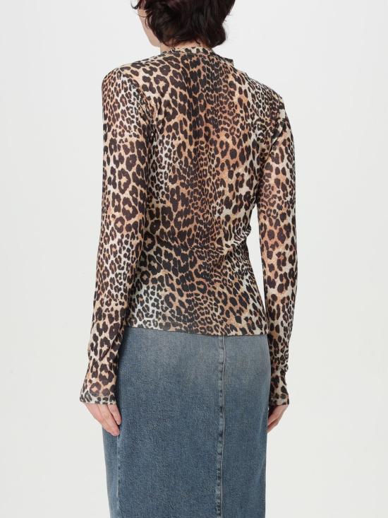 26SS 가니 메쉬 롱 슬리브 T4208 943 Multicolor - GANNI