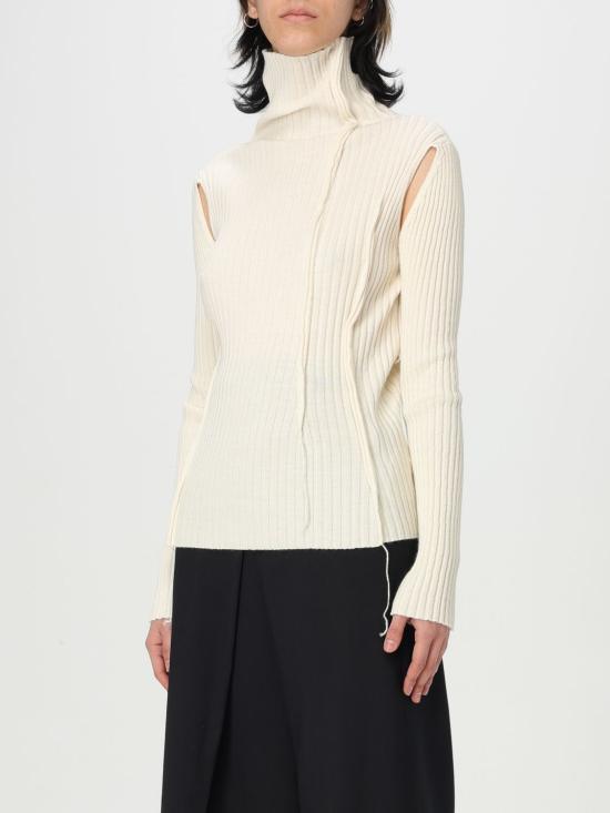 25SS MM6 메종마르지엘라 스웨터 S52HA0294M13087 101 White - MM6 MAISON MARGIELA