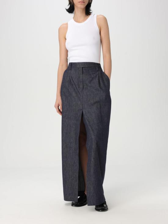 25SS 브루넬로 쿠치넬리 스커트 MA782G3818 C001 Blue - BRUNELLO CUCINELLI