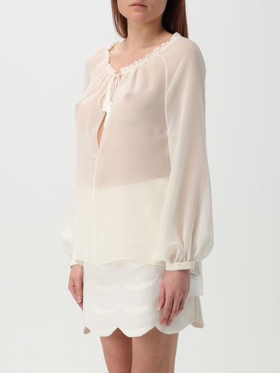 25SS 톰포드 긴팔 티셔츠 TS2091FAX852 AW020 White - TOMFORD