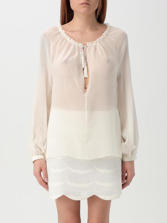 25SS 톰포드 긴팔 티셔츠 TS2091FAX852 AW020 White