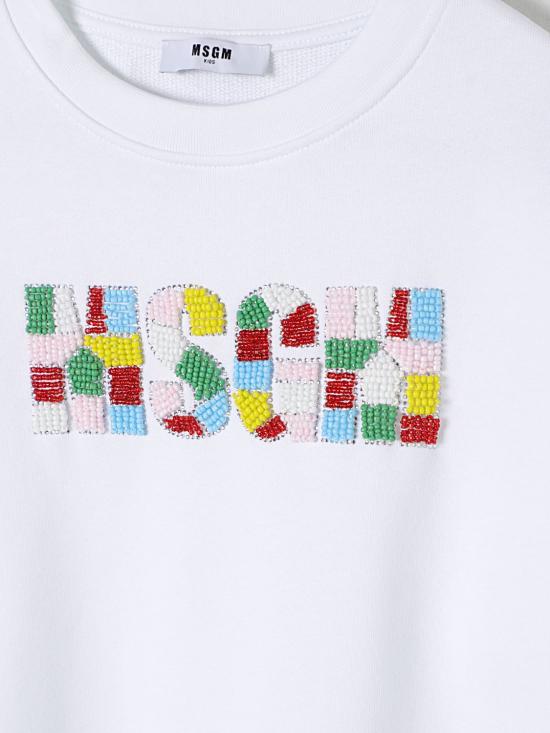 25FW [키즈] 엠에스지엠 풀오버 S5MSJGSW259 001 White - MSGM