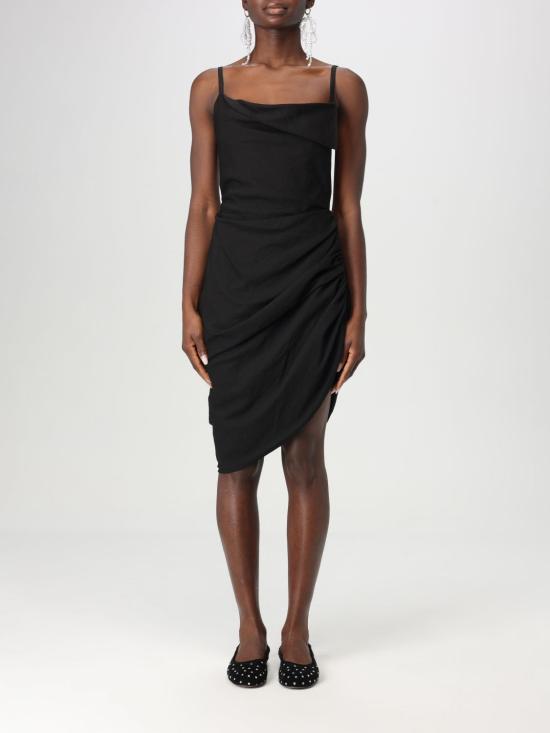 25SS 자크뮈스 롱 원피스 243DR1061020 990 Black