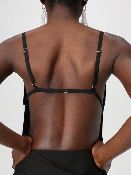 25SS 자크뮈스 롱 원피스 243DR1061020 990 Black - JACQUEMUS