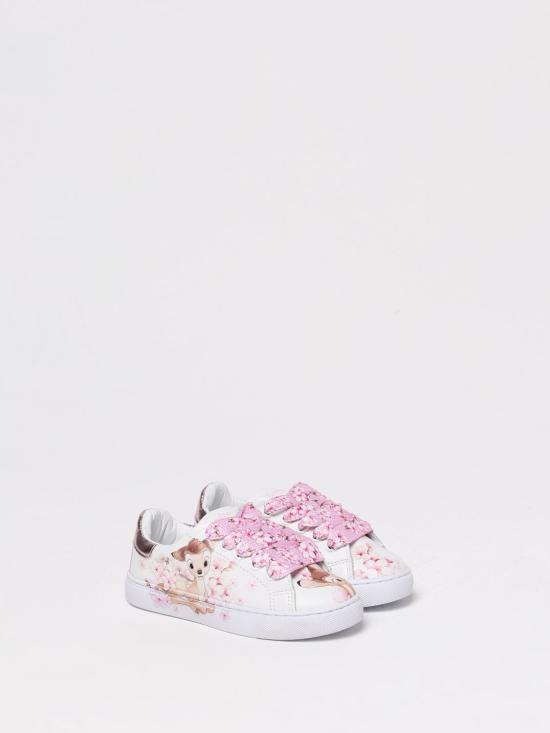 25SS [키즈] 모나리자 스니커즈 8CE0015727 9990 White - MONNALISA