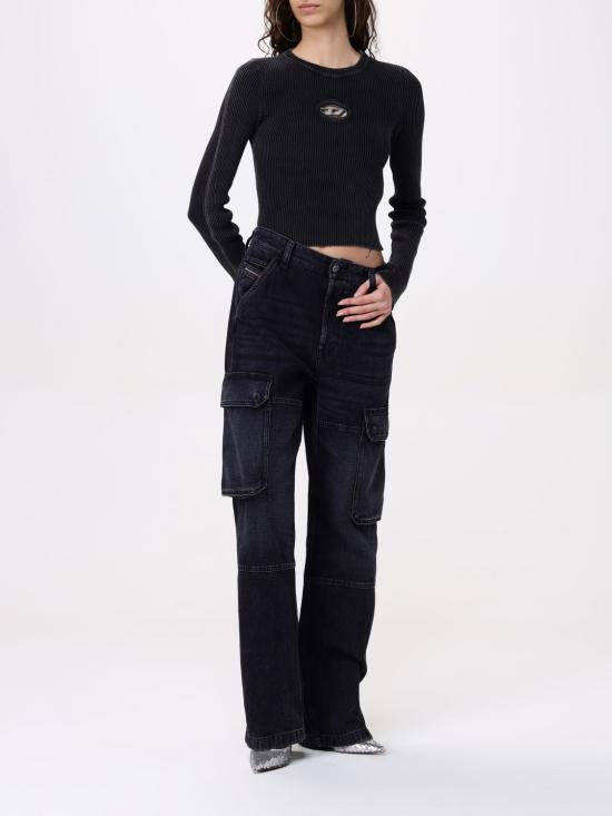 25FW 디젤 긴팔 티셔츠 A148100AKBQ 900 Black - DIESEL