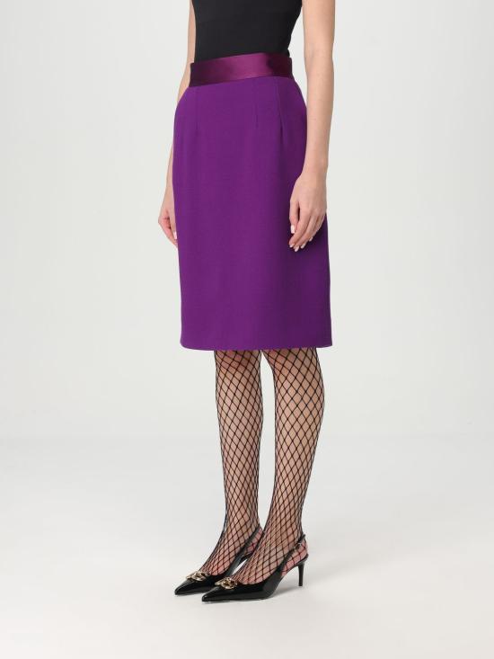 25SS 돌체앤가바나 미디 스커트 F4C1ETFU2TZ F0373 Violet - DOLCE & GABBANA