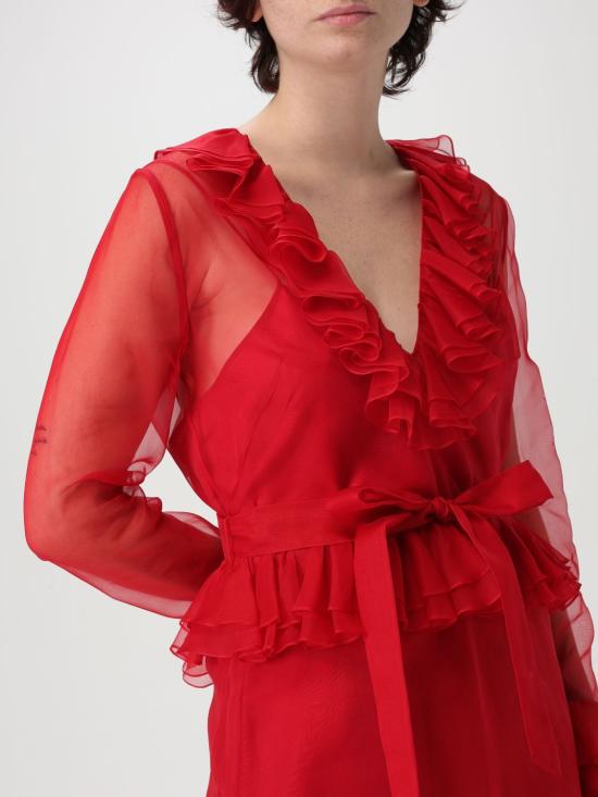 25SS 발렌티노 가라바니 롱 원피스 6B3VAES71C8 R9M Red - VALENTINO GARAVANI