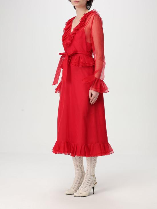 25SS 발렌티노 가라바니 롱 원피스 6B3VAES71C8 R9M Red - VALENTINO GARAVANI