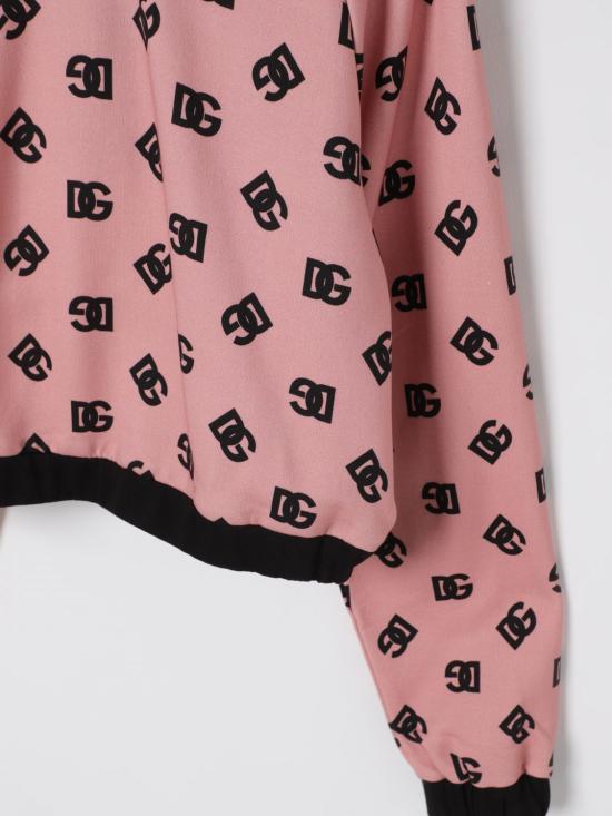25SS [키즈] 돌체앤가바나 풀오버 L5JWBKHS7JG H2VAN Pink - DOLCE & GABBANA