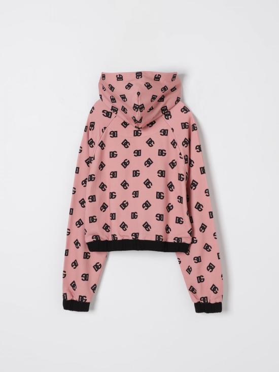 25SS [키즈] 돌체앤가바나 풀오버 L5JWBKHS7JG H2VAN Pink - DOLCE & GABBANA
