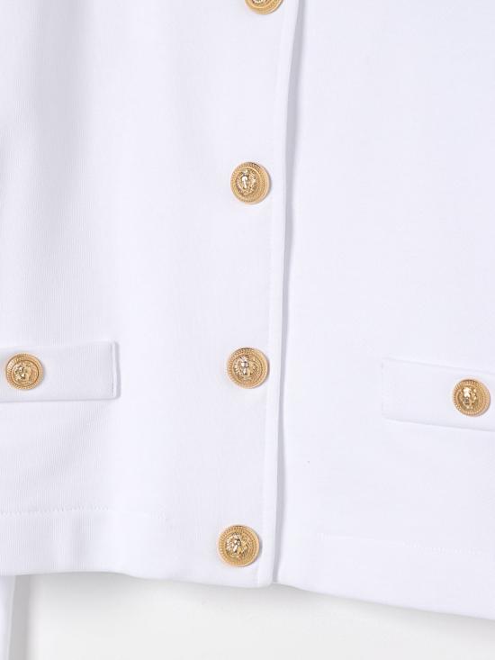 25SS [키즈] 발망 캐주얼 자켓 BW2A84Z0081 100OR White - BALMAIN