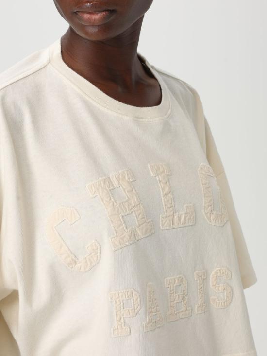 25FW 끌로에 반팔 티셔츠 CH25SJH14183 103 White - CHLOE