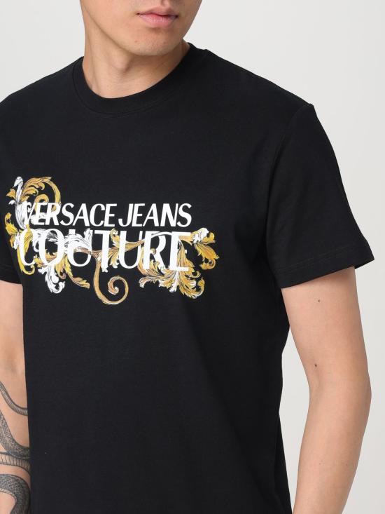 25SS 베르사체 반팔 티셔츠 78GAHC05CJ01C G89 Black - VERSACE