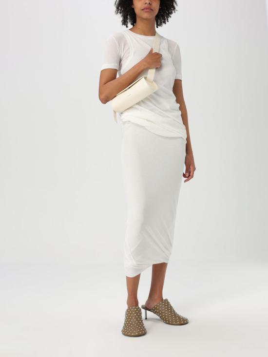 25FW 질샌더 스커트 J02MA0274J20249 100 White - JIL SANDER