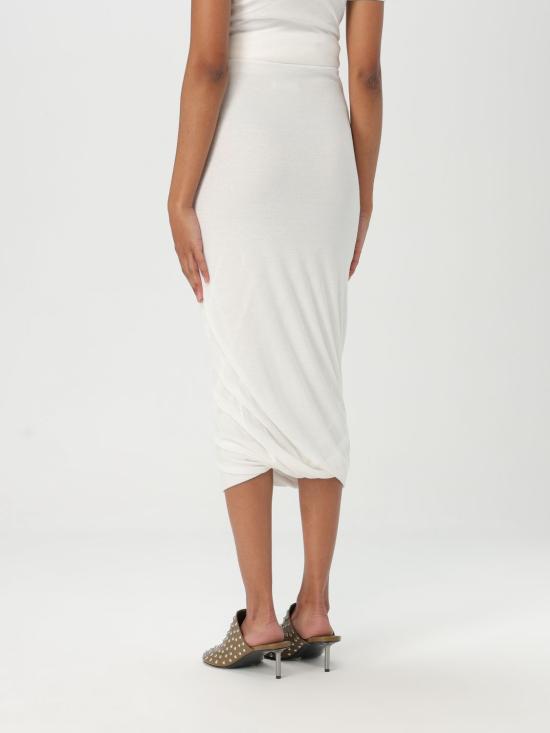 25FW 질샌더 스커트 J02MA0274J20249 100 White - JIL SANDER