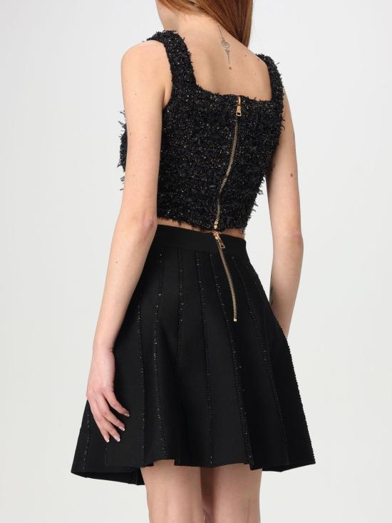 25FW 발망 민소매 티셔츠 EF1AB053KB19 EAD Black - BALMAIN