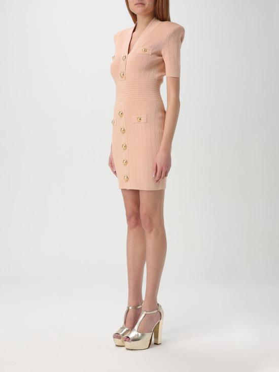 25FW 발망 숏 원피스 EF1R6045KB07 0LB Pink - BALMAIN