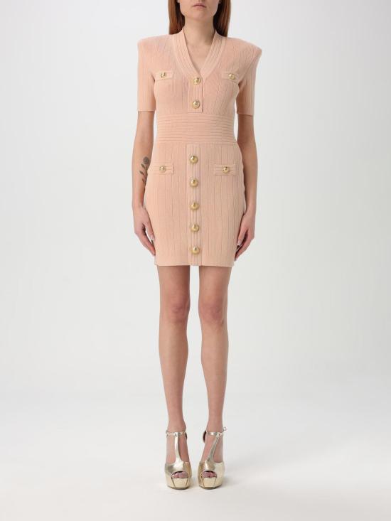 25FW 발망 숏 원피스 EF1R6045KB07 0LB Pink