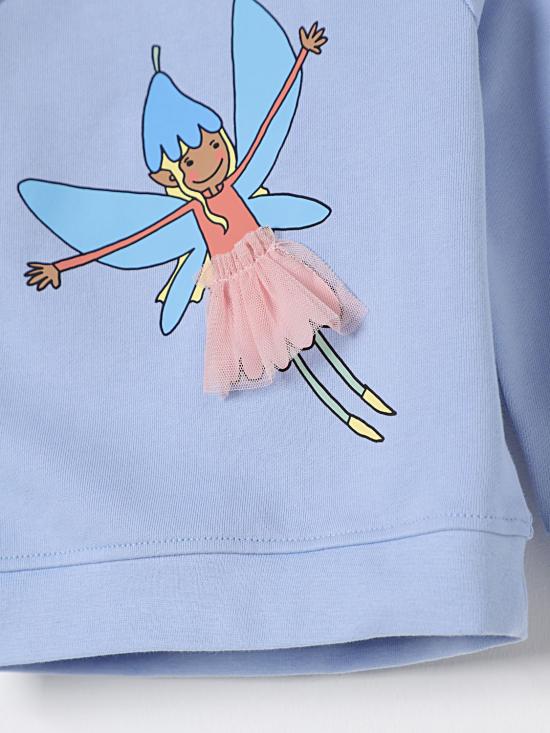 25FW [키즈] 스텔라 맥카트니 풀오버 TW4A10Z0499 652 Gnawed Blue - STELLA MCCARTNEY