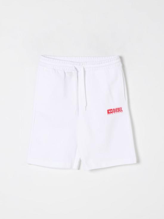 25FW [키즈] 디젤 쇼츠/버뮤다 J02236KYAVF K100 White