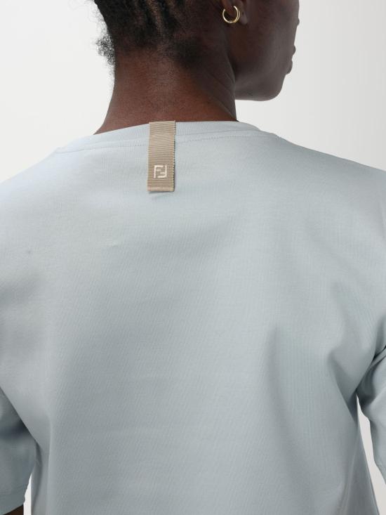 25SS 펜디 반팔 티셔츠 FS9704AT27 F1QYH Blue - FENDI