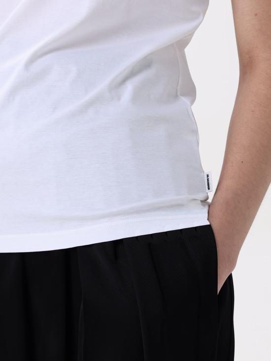 25SS 질샌더 반팔 티셔츠 J01GC0105J45051 100 White - JIL SANDER