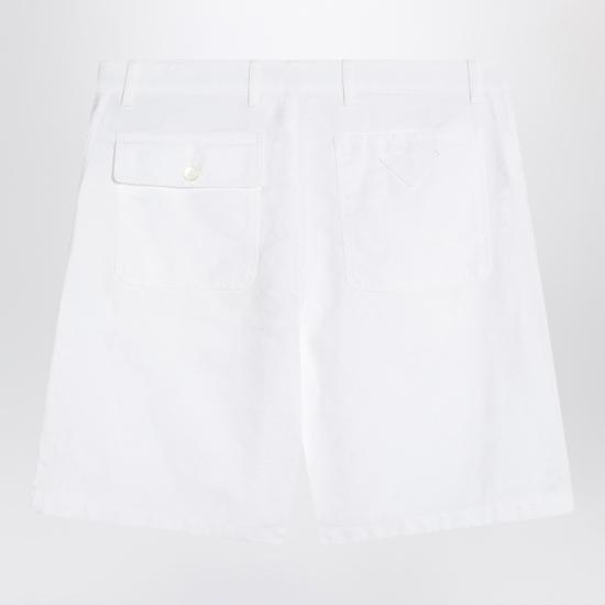 25SS 프라다 숏팬츠 SPH461OOO16FS White - PRADA