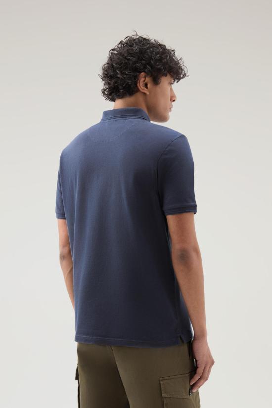  울리치 반팔 티셔츠 CFWOPO0065MRUT1483 3989 Melton blue - WOOLRICH