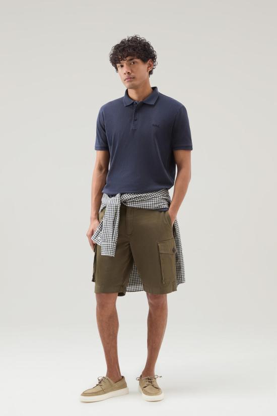  울리치 반팔 티셔츠 CFWOPO0065MRUT1483 3989 Melton blue - WOOLRICH