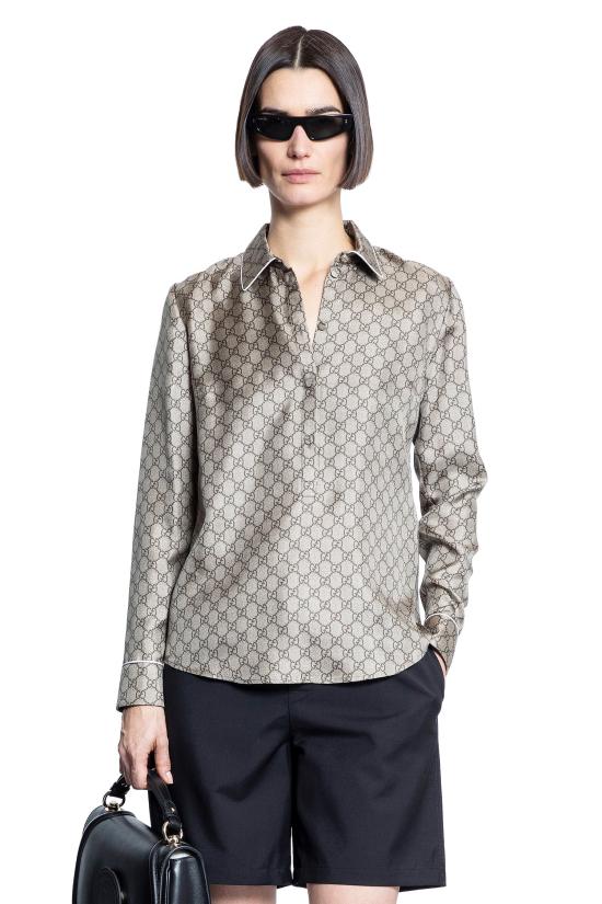  구찌 셔츠 813313ZANRP2237 Beige - GUCCI