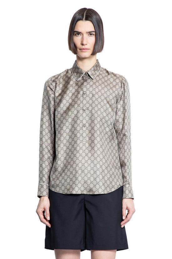  구찌 셔츠 813313ZANRP2237 Beige - GUCCI