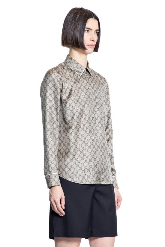  구찌 셔츠 813313ZANRP2237 Beige - GUCCI
