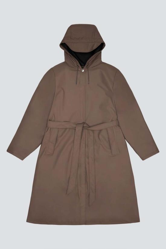  레인스 자켓 셰이드 후드 A라인 롱거 재킷 - RAINS