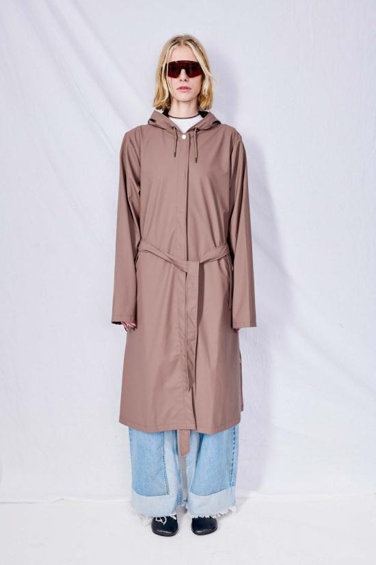  레인스 자켓 셰이드 후드 A라인 롱거 재킷 - RAINS