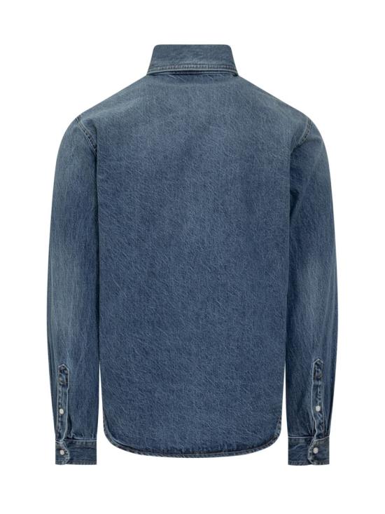 25SS 베르사체 데님 셔츠 10189101A13583 1D800 BLUE - VERSACE