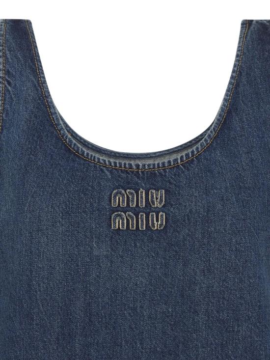 25SS 미우미우 미디 원피스 GWA219SOOO1568 F0008 BLEU - MIU MIU