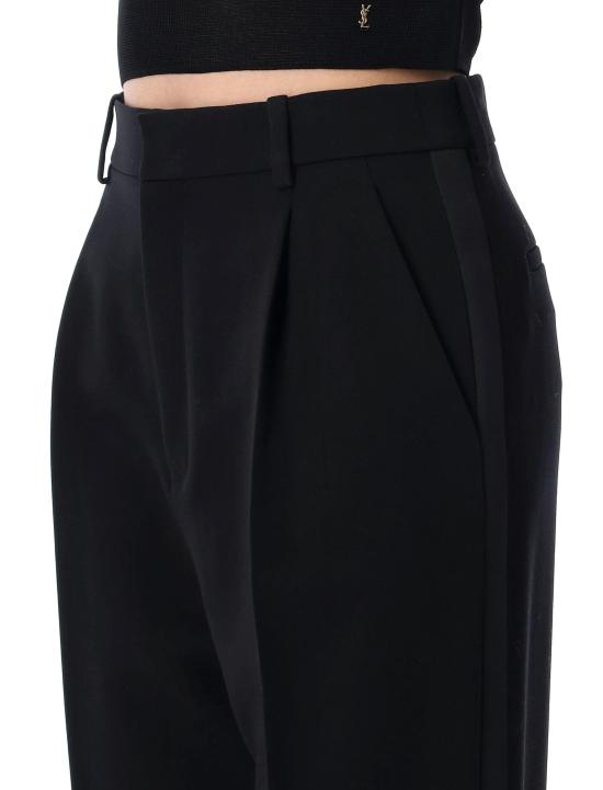 25SS 생로랑 스트레이트 팬츠 813972Y7E63 1000 BLACK - SAINT LAURENT