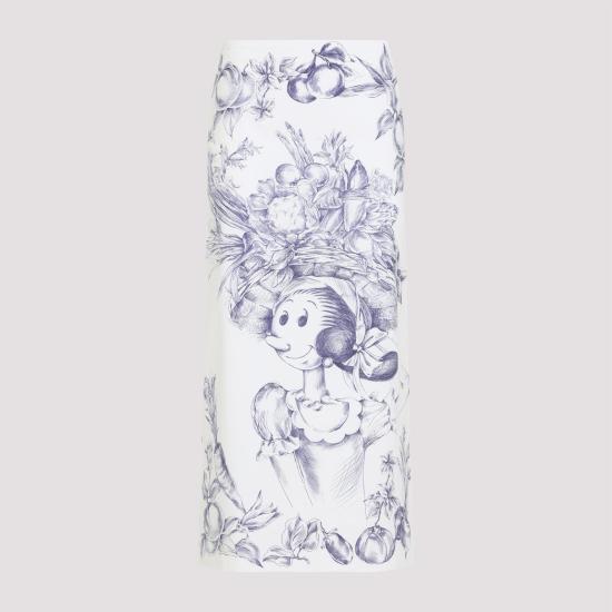 25SS 모스키노 스커트 251D01230450 3002 FANTASIA BIANCO WHITE - MOSCHINO