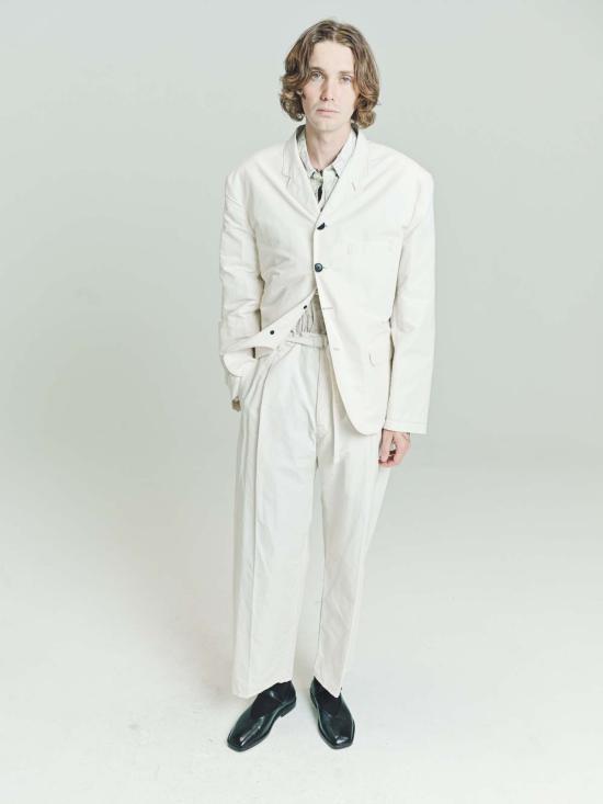  르메르 수트 자켓 워터 레펠런트 숏 재킷 아이보리 - LEMAIRE