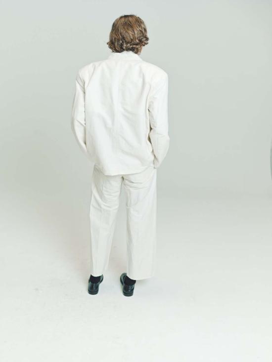  르메르 수트 자켓 워터 레펠런트 숏 재킷 아이보리 - LEMAIRE